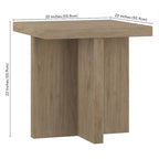 Elna 22 Wide Rectangular Side Table - 22 Wide