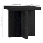 Elna 22 Wide Rectangular Side Table - 22 Wide