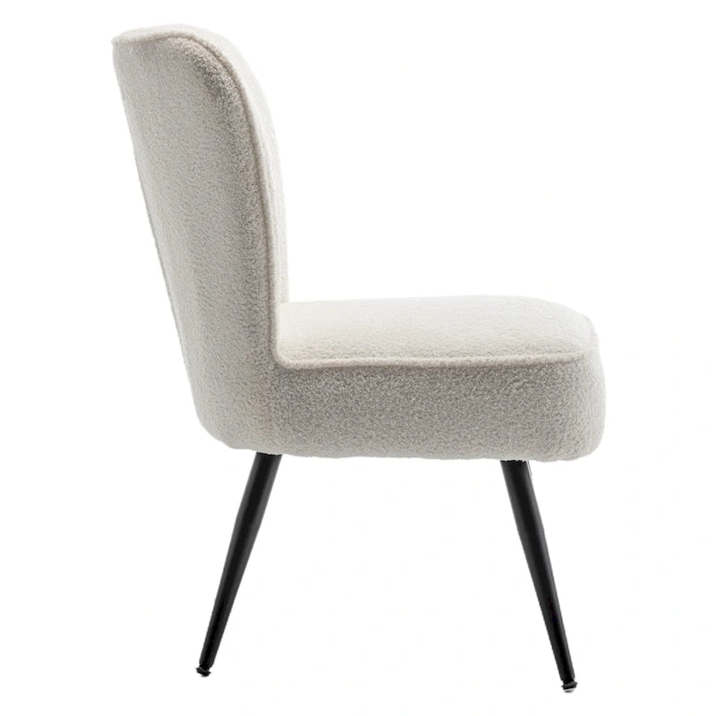 Armless Accent Chair Set of 2 , Living Room Chairs modern accent chairs for bedroom