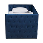 Larkin Modern Velvet Fabric Upholstered Daybed with Trundle