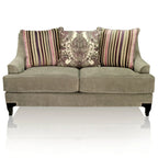 Gisc Contemporary Fabric Padded Nailhead Loveseat by