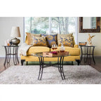 Gisc Contemporary Fabric Padded Nailhead Loveseat by