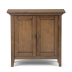 WYNDENHALL Mansfield SOLID WOOD 32 inch Wide Transitional Low Storage Cabinet - 32w x 14d x 31h