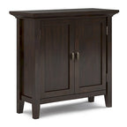 WYNDENHALL Mansfield SOLID WOOD 32 inch Wide Transitional Low Storage Cabinet - 32w x 14d x 31h