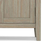 WYNDENHALL Mansfield SOLID WOOD 32 inch Wide Transitional Low Storage Cabinet - 32w x 14d x 31h