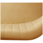 Farrah Upholstered Velvet Polyester 46 Wide Loveseat - Armless/ Scalloped Back
