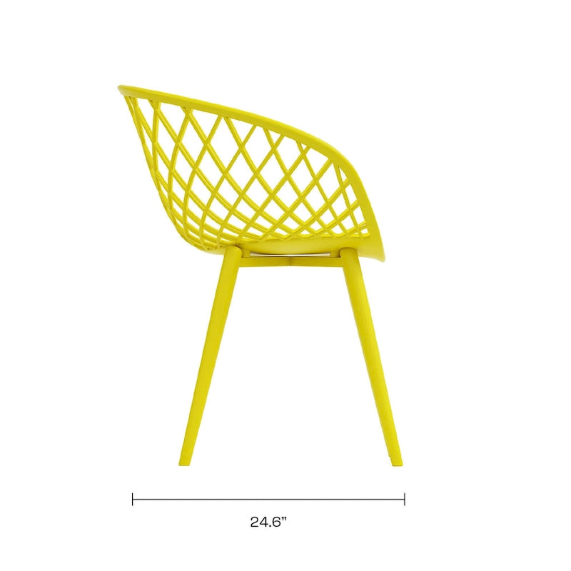 Mid-Century Dining Chairs - Metal Legs - Set of 2