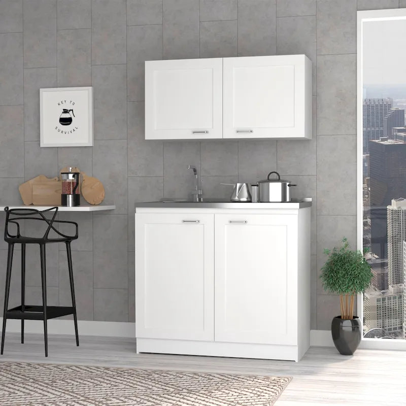 FM Furniture Perseus Cabinet Set, Two Parts Set