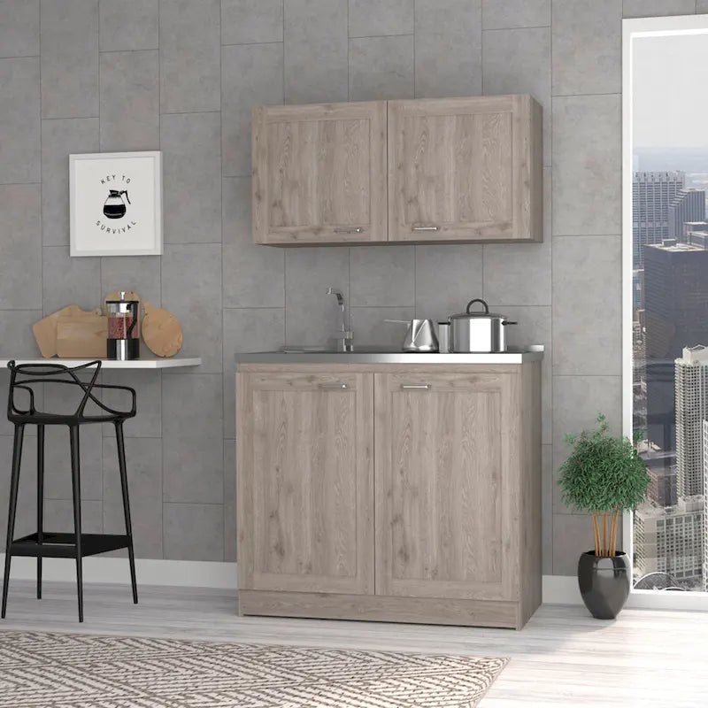 FM Furniture Perseus Cabinet Set, Two Parts Set