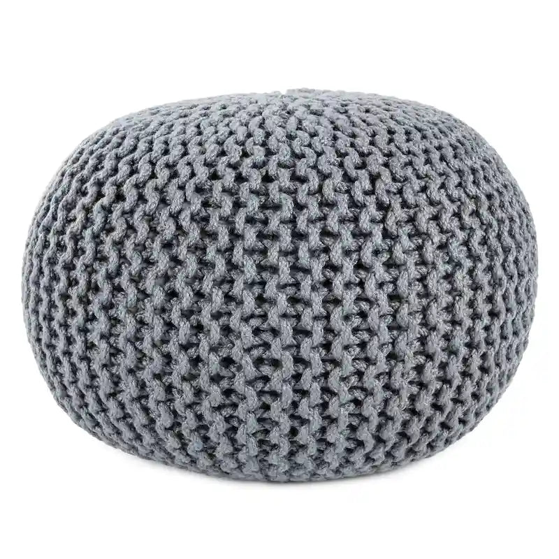 Asilah Indoor and Outdoor Round Pouf - 20X20X14