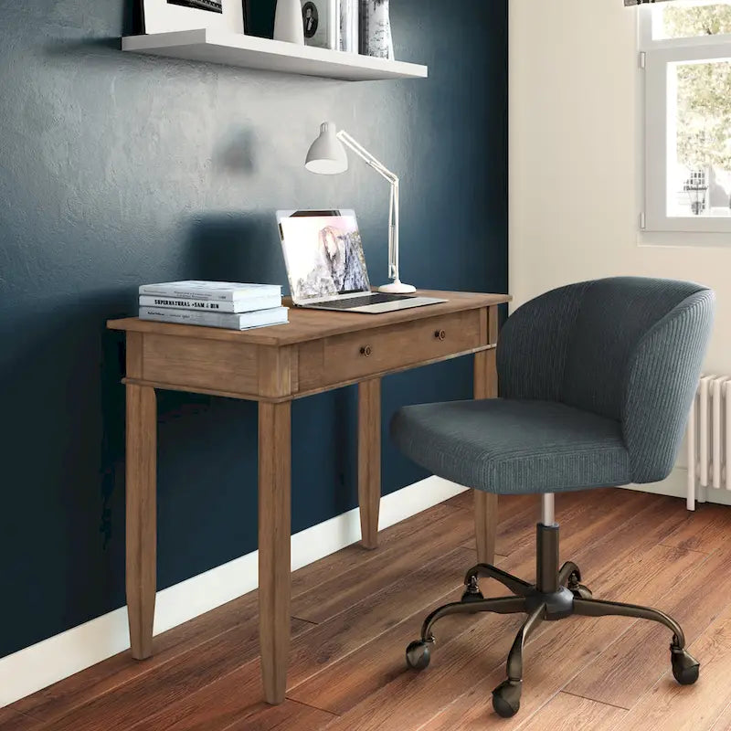 WYNDENHALL Sterling SOLID WOOD Transitional 42 inch Wide Home Office Desk