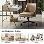 Sonia Modern Faux Leather Task Chair with Height-adjustable by HULALA HOME