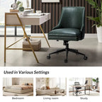 Sonia Modern Faux Leather Task Chair with Height-adjustable by HULALA HOME