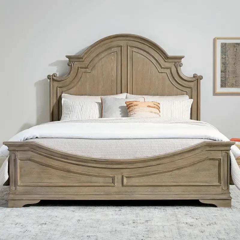 Magnolia Manor Panel Bed, Dresser and Mirror, and Nightstand Set