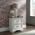 Magnolia Manor Panel Bed, Dresser and Mirror, and Nightstand Set