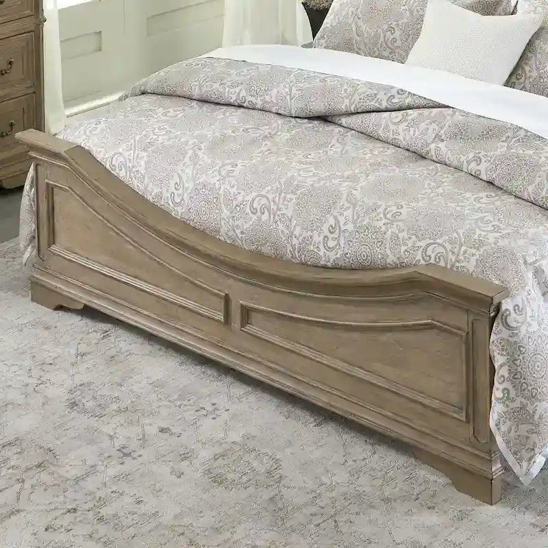 Magnolia Manor Panel Bed, Dresser and Mirror, and Nightstand Set