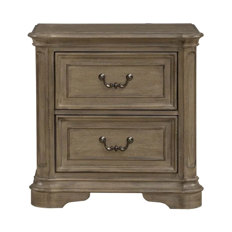 Magnolia Manor Panel Bed, Dresser and Mirror, and Nightstand Set