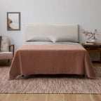 Upholstered Pillow Headboard - Adjustable Height - Navy/Ivory - Twin to King