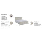 Homestyles Seaside Lodge Off-White King Bed Frame