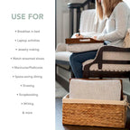 Rossie Home Basket Set with 2 Lap Trays