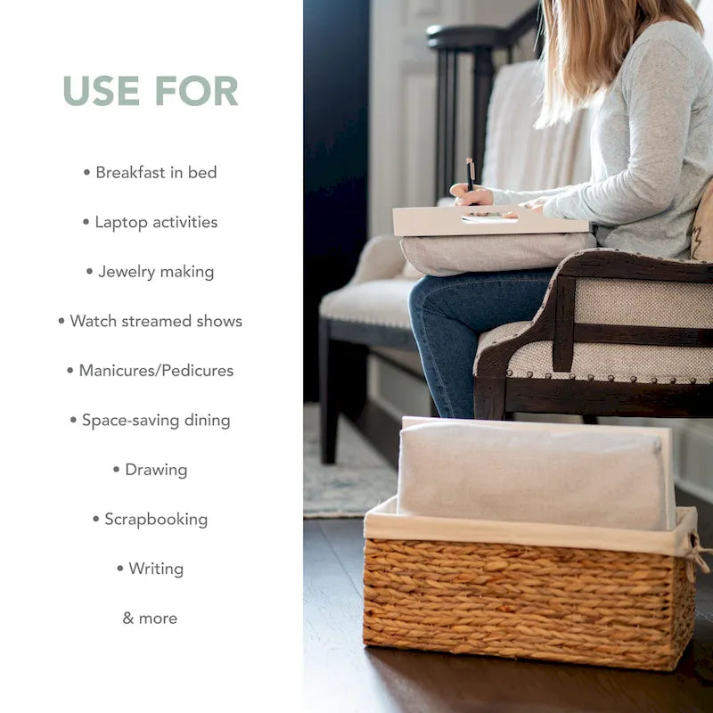 Rossie Home Basket Set with 2 Lap Trays