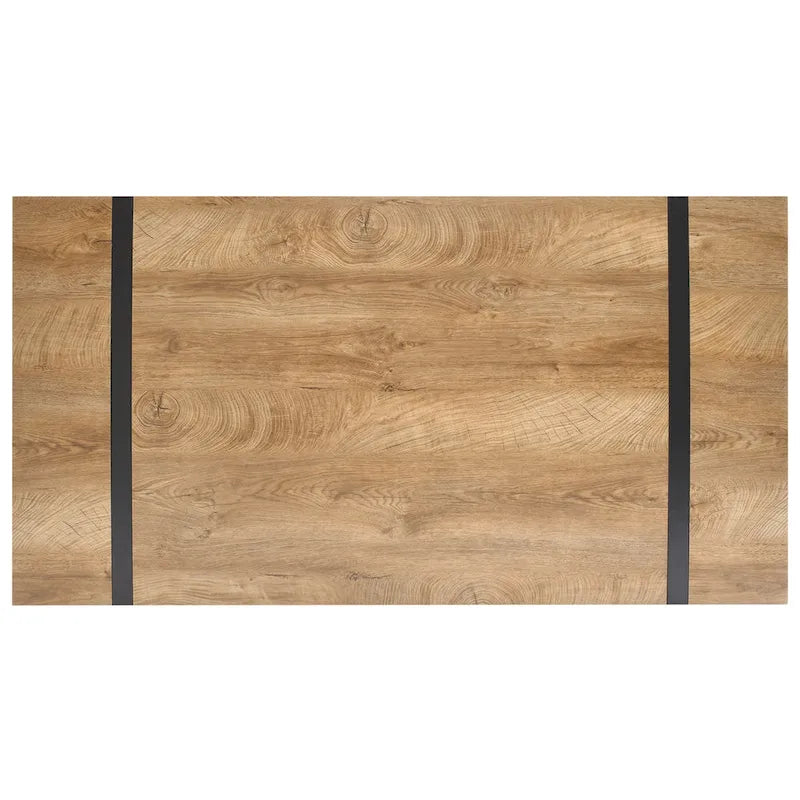 Modern Rectangle Office Writing Desk Wood Computer Desk