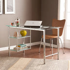  Liberty Chrome/ Glass Desk