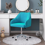 Corvus Braff Velvet Upholstered Adjustable Ergonomic Office Chair