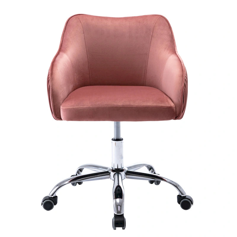 Corvus Braff Velvet Upholstered Adjustable Ergonomic Office Chair