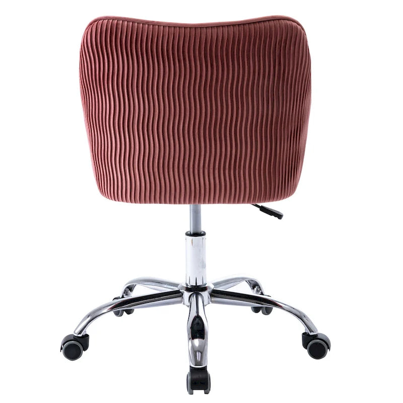 Corvus Braff Velvet Upholstered Adjustable Ergonomic Office Chair