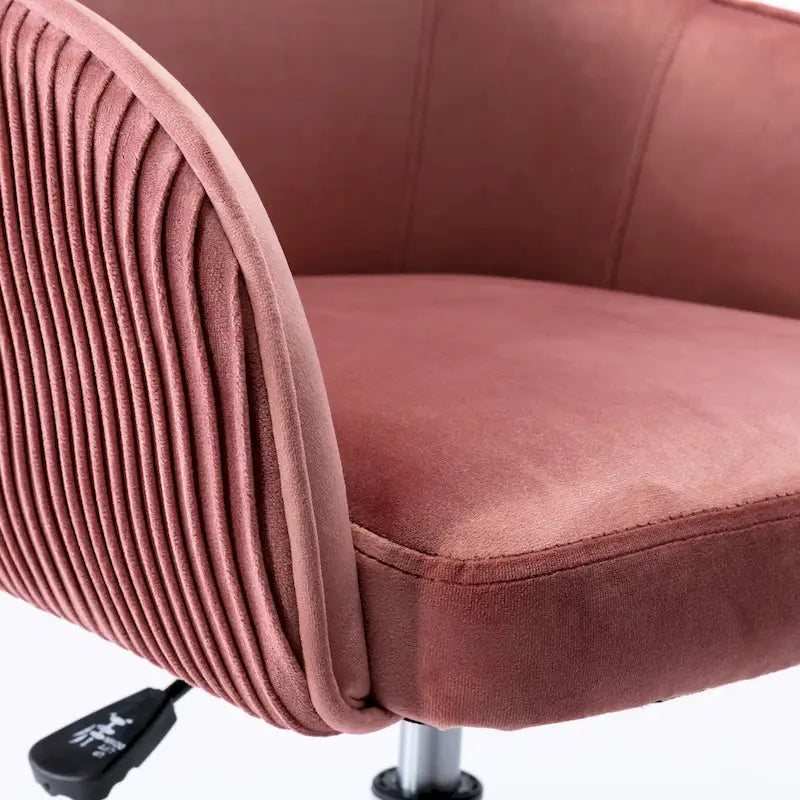 Corvus Braff Velvet Upholstered Adjustable Ergonomic Office Chair