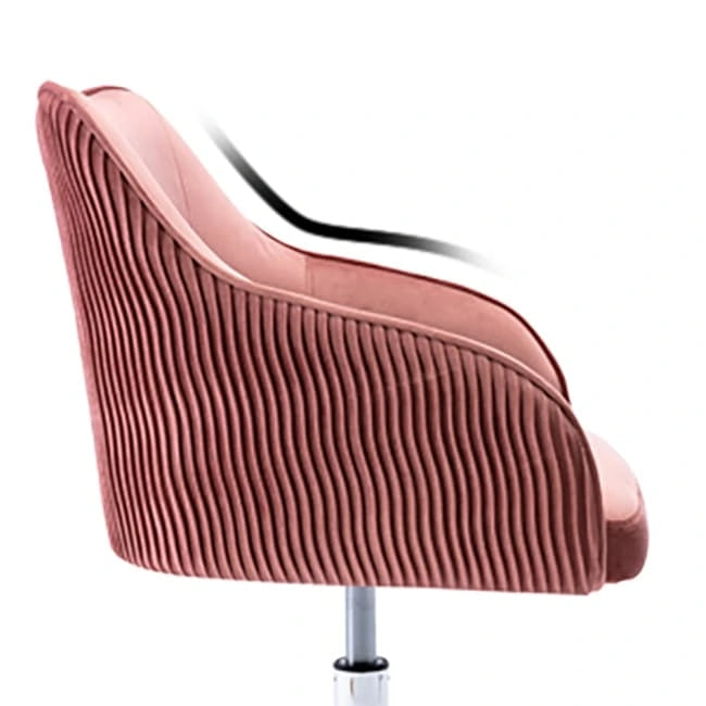 Corvus Braff Velvet Upholstered Adjustable Ergonomic Office Chair