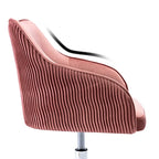 Corvus Braff Velvet Upholstered Adjustable Ergonomic Office Chair