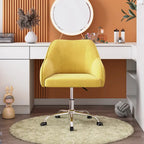Corvus Braff Velvet Upholstered Adjustable Ergonomic Office Chair