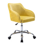 Corvus Braff Velvet Upholstered Adjustable Ergonomic Office Chair