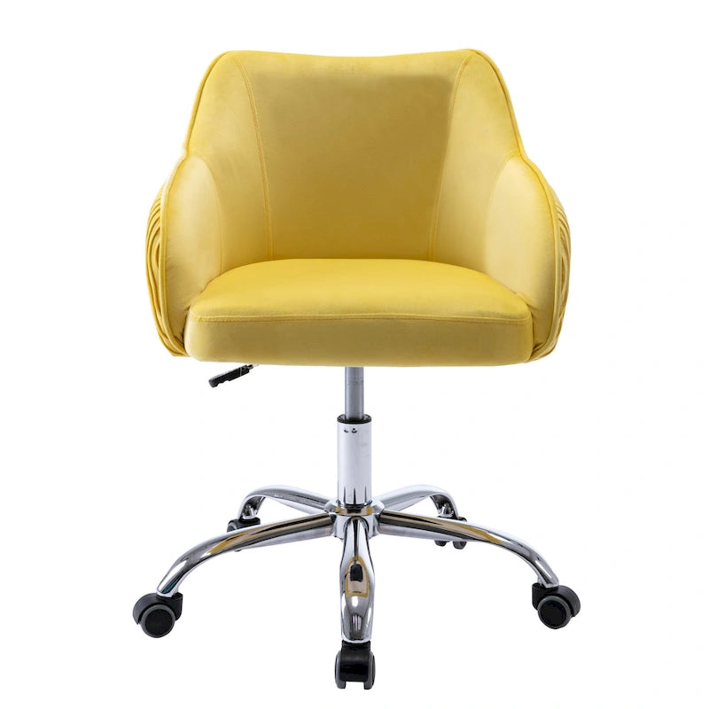 Corvus Braff Velvet Upholstered Adjustable Ergonomic Office Chair