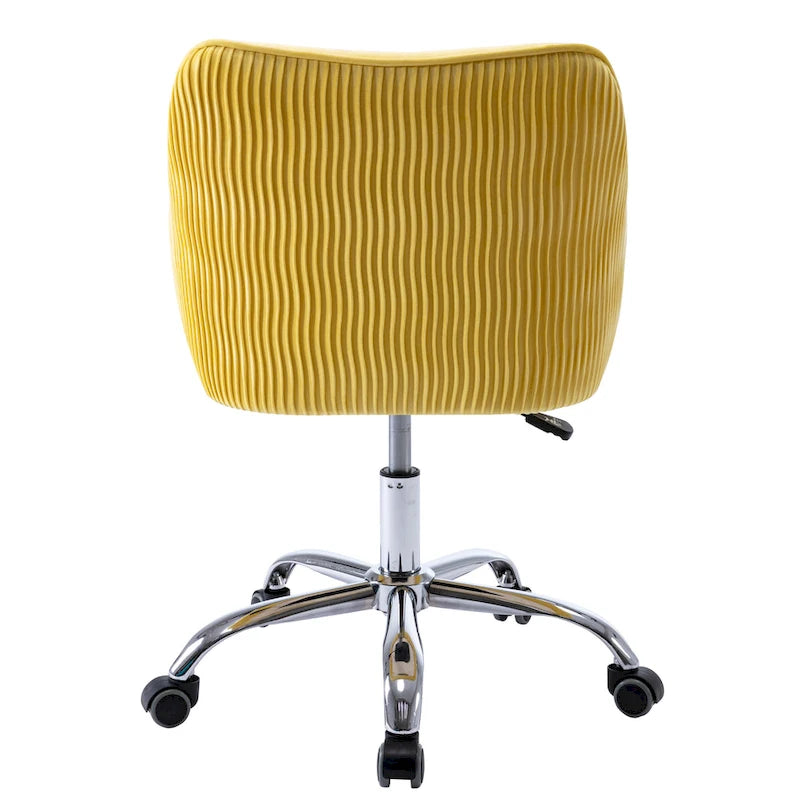 Corvus Braff Velvet Upholstered Adjustable Ergonomic Office Chair
