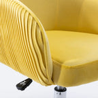 Corvus Braff Velvet Upholstered Adjustable Ergonomic Office Chair