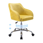 Corvus Braff Velvet Upholstered Adjustable Ergonomic Office Chair