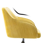 Corvus Braff Velvet Upholstered Adjustable Ergonomic Office Chair