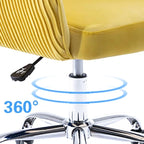Corvus Braff Velvet Upholstered Adjustable Ergonomic Office Chair