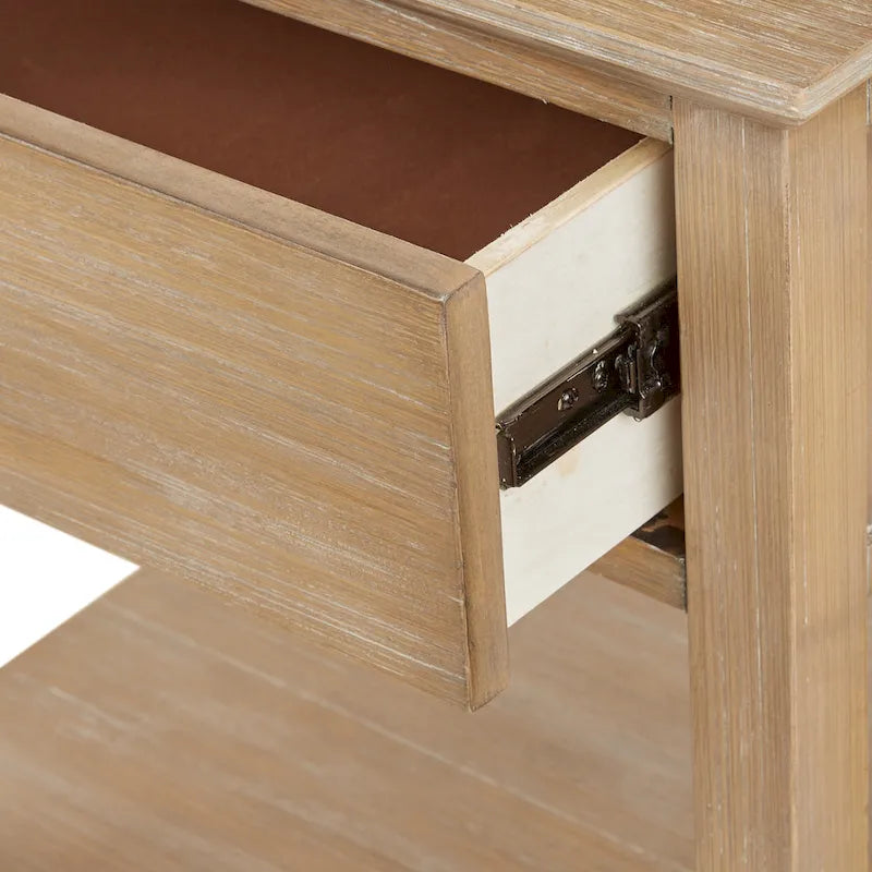 Madison Park Signature Victoria Light Natural Bedside Table