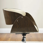 Corvus Mid-century Wood and Metal Adjustable Office Chair