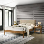 Vichy 3-Piece Bedroom Set, Platform Bed with Two Nightstands, Queen