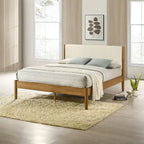 Vichy 3-Piece Bedroom Set, Platform Bed with Two Nightstands, Queen