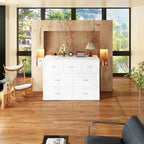 Dresser Full Murphy Bed White For Party Room Home Office Space Saving