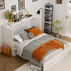 Dresser Full Murphy Bed White For Party Room Home Office Space Saving
