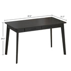 47.2W Classic Home Office Desk, Writing Desk With Drawers