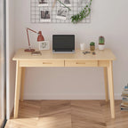 47.2W Classic Home Office Desk, Writing Desk With Drawers