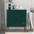 Clihome Wooden 2-Drawer Storage Nightstand